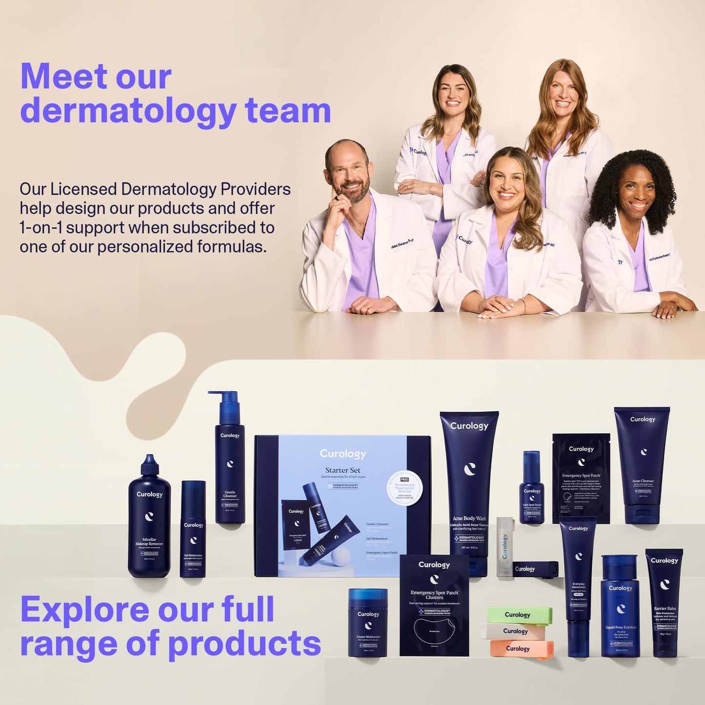 Curology Dark Spot Facial Skin Care Set, SPF 30 Everyday Sunscreen for Face and Dark Spot Niacinamide Serum with Discoloration Fading Complex