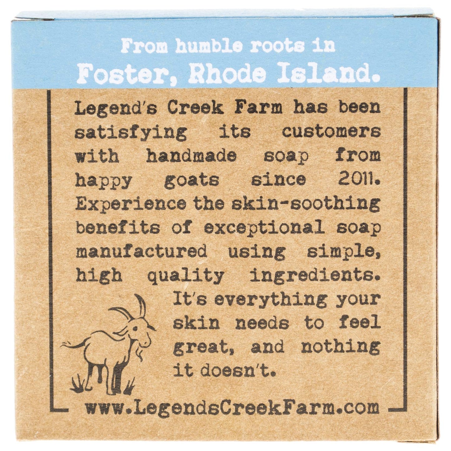 Legend's Creek Farm Goat Milk Soap - Cleansing Moisturizing Bar for Hands and Body - 5 Oz Creamy Lather, Nourishing, Gentle Natural Soap for Sensitive Skin (Sweetwater, Pack of 1)