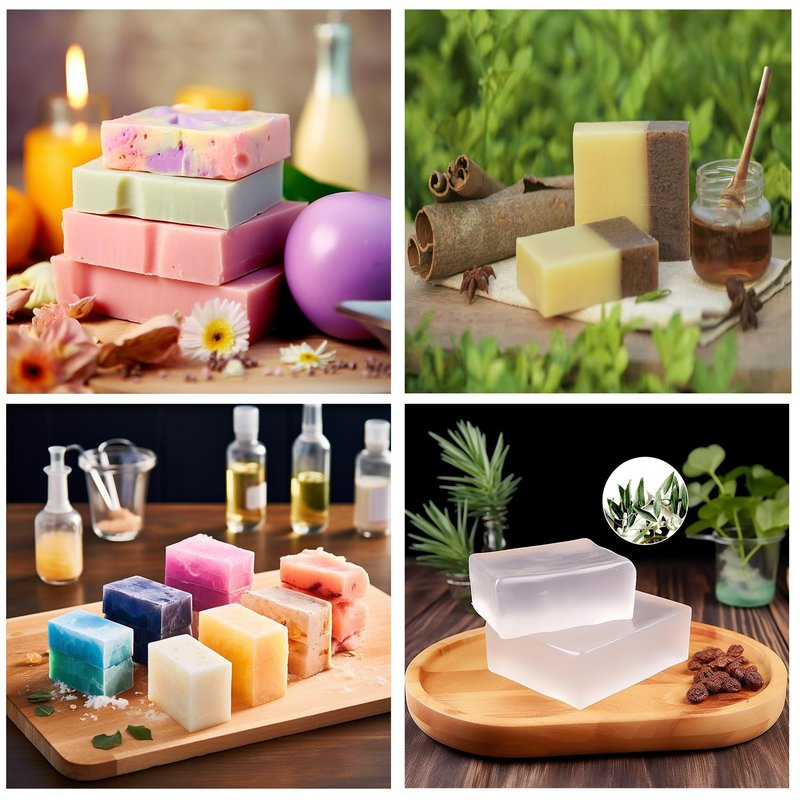 EDSRDRUS 1lb Scent Soap Base DIY Handmade with Peach & Coconut Oil, Moisturizing Melt and Pour Soap Base