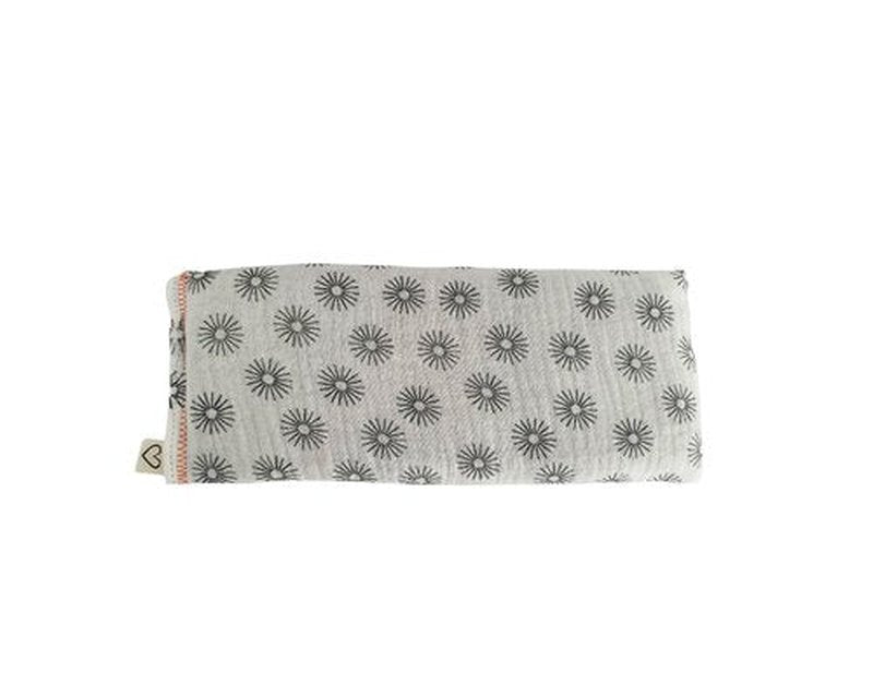 Peacegoods Unscented Eye Pillows (Sampler Pack of 5) - Soft Cotton Gauze Flannel - Filled with Flax Seed Weighted for Yoga Meditation Headache Relief Sleep Massage Bulk - Natural Gray
