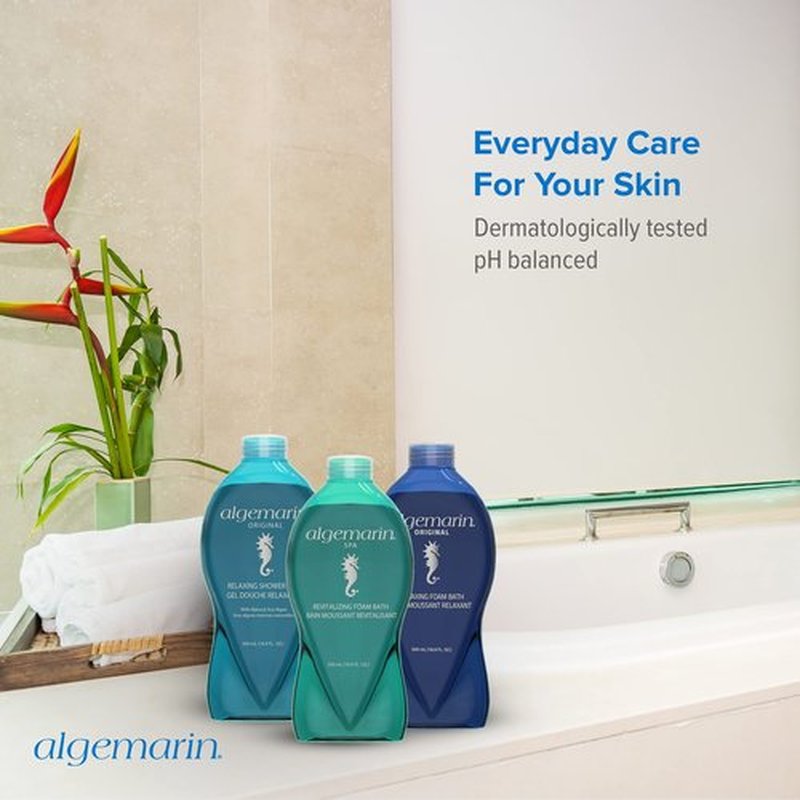 Algemarin Original Scent Foam Bath – European Sea Aromatherapy (1-Pack, 750 ml)