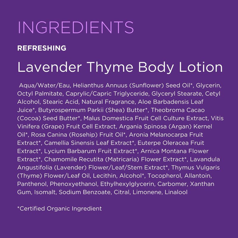 Andalou Naturals Lavender Thyme Refreshing Body Lotion, Value Size, 32 Ounce