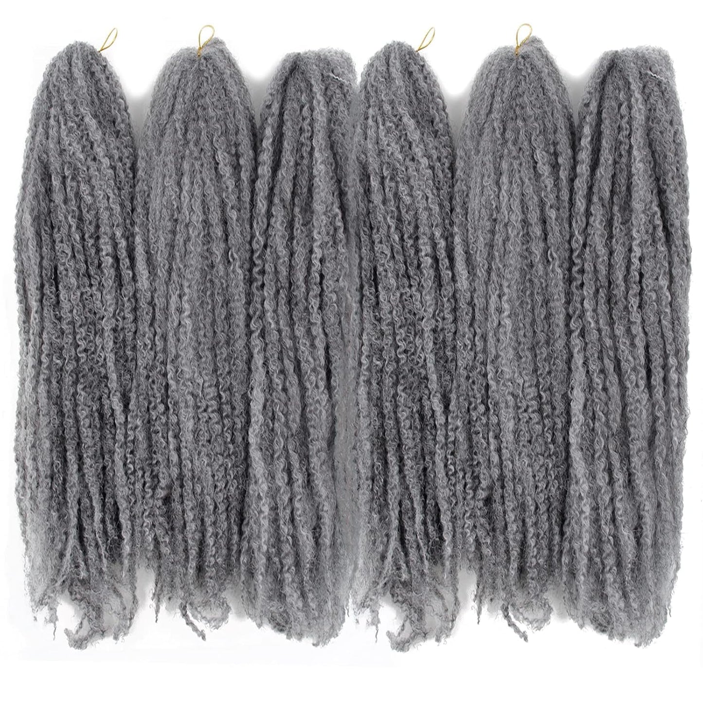 BYKSVIOC BYhair Afro Kinky Twist Crochet Hair Braids Marley Twist Braiding Hair 24inch Cuban Twist Hair (6Packs,#51)