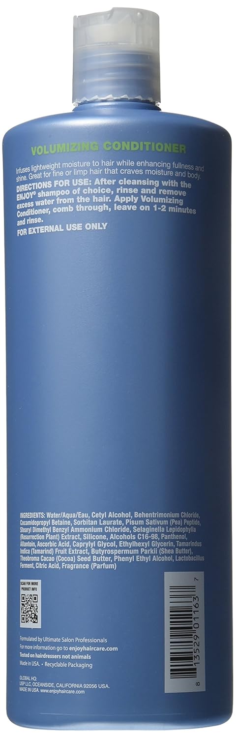 Volumizing Conditioner for Damaged & Curly Hair - Sulfate-Free, Gluten-Free, 10 Fl Oz