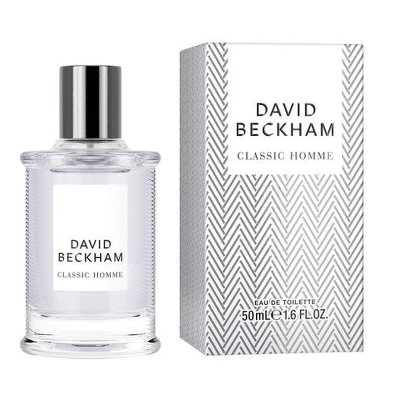 David Beckham Classic Homme Eau de Toilette 1.6 fl oz (Pack of 1), Notes of Pink Grapefruit, Cashmere Wood, and Mahogany Wood, Men's Fragrance, Long Lasting, Everyday Fragrance, Travel Size