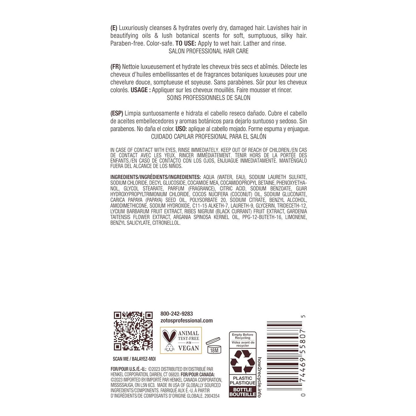 Bain de Terre Coconut Papaya Ultra Hydrating Shampoo, Moisture Quench for Dry, Damaged Hair, with Argan & Monoi Oils, Paraben-Free, Color-Safe, Vegan