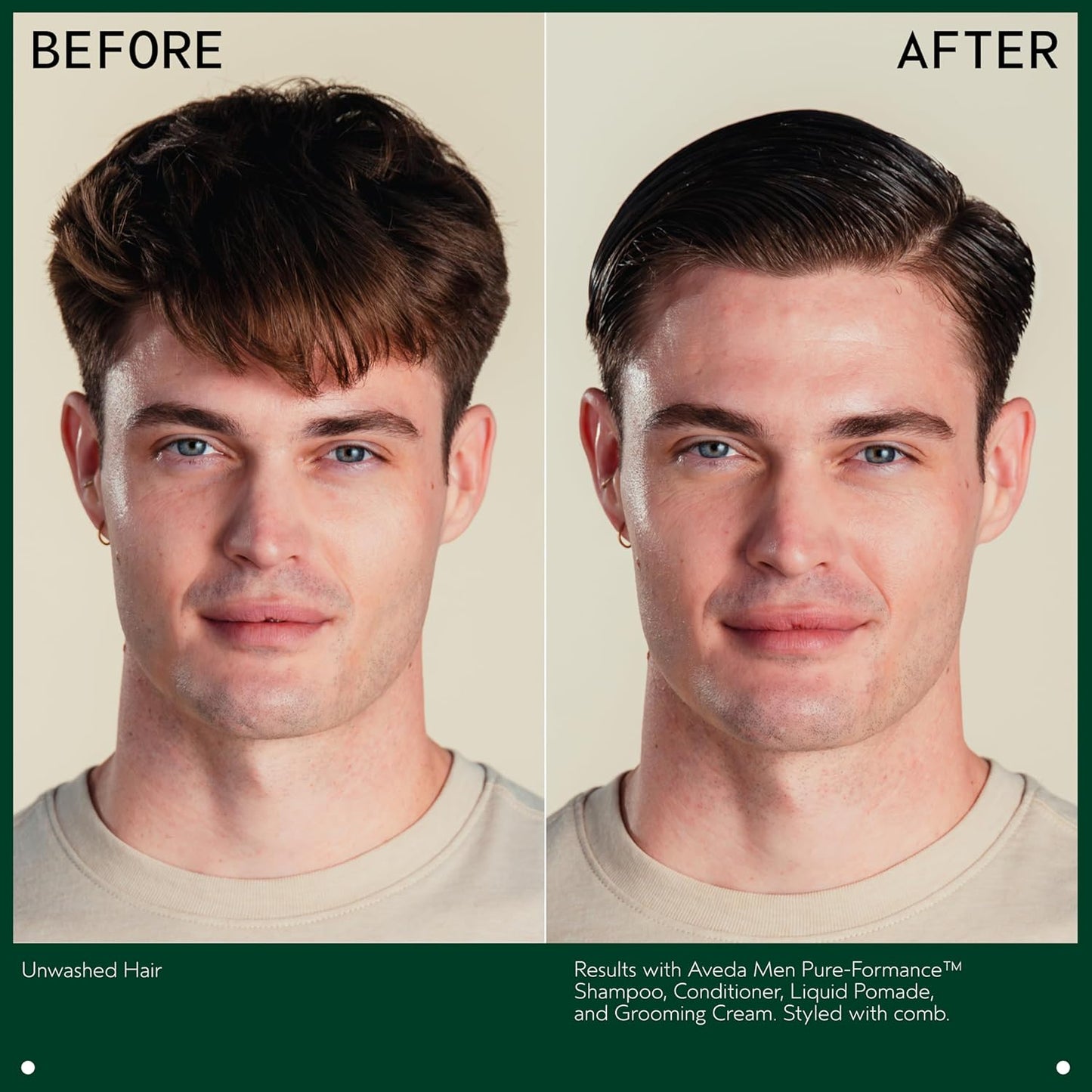 Aveda Men Pure-Formance Shampoo | Lightweight Conditioner for Men’s Hair | Adds Shine | Scalp Care, 10.1 Fl Oz