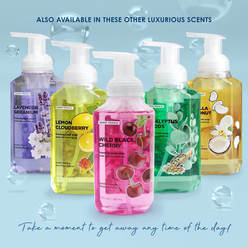 Scent Theory - Foaming Hand Soap - 11 Fl Oz - 4-Pack (Black Cherry)