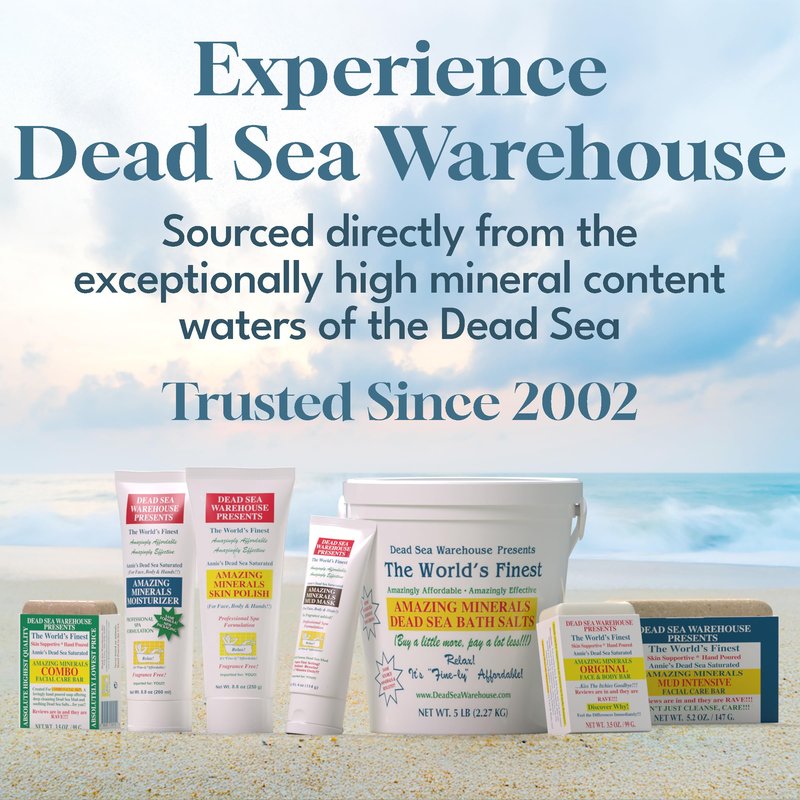 Dead Sea Warehouse – Amazing Minerals Mud Mask – 4 OZ – Dead Sea Mud Cleansing Mask – Mineral Rich – Helps Exfoliate, Purify, & Nourish Skin