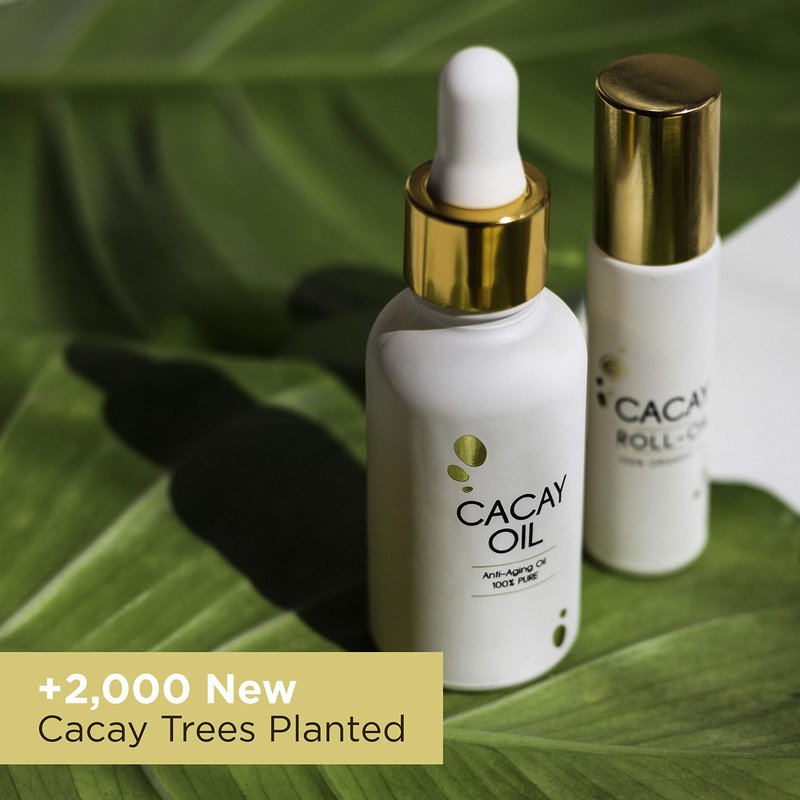 Cacay Pure Roll On: Natural Cacay Oil for Skin Care & Hair Care| Body & Vitamin E Oil | Organic Retinol Facial Serum | Nail Growth | Stretch Mark & Massage Oil (0.33 Fl Oz)