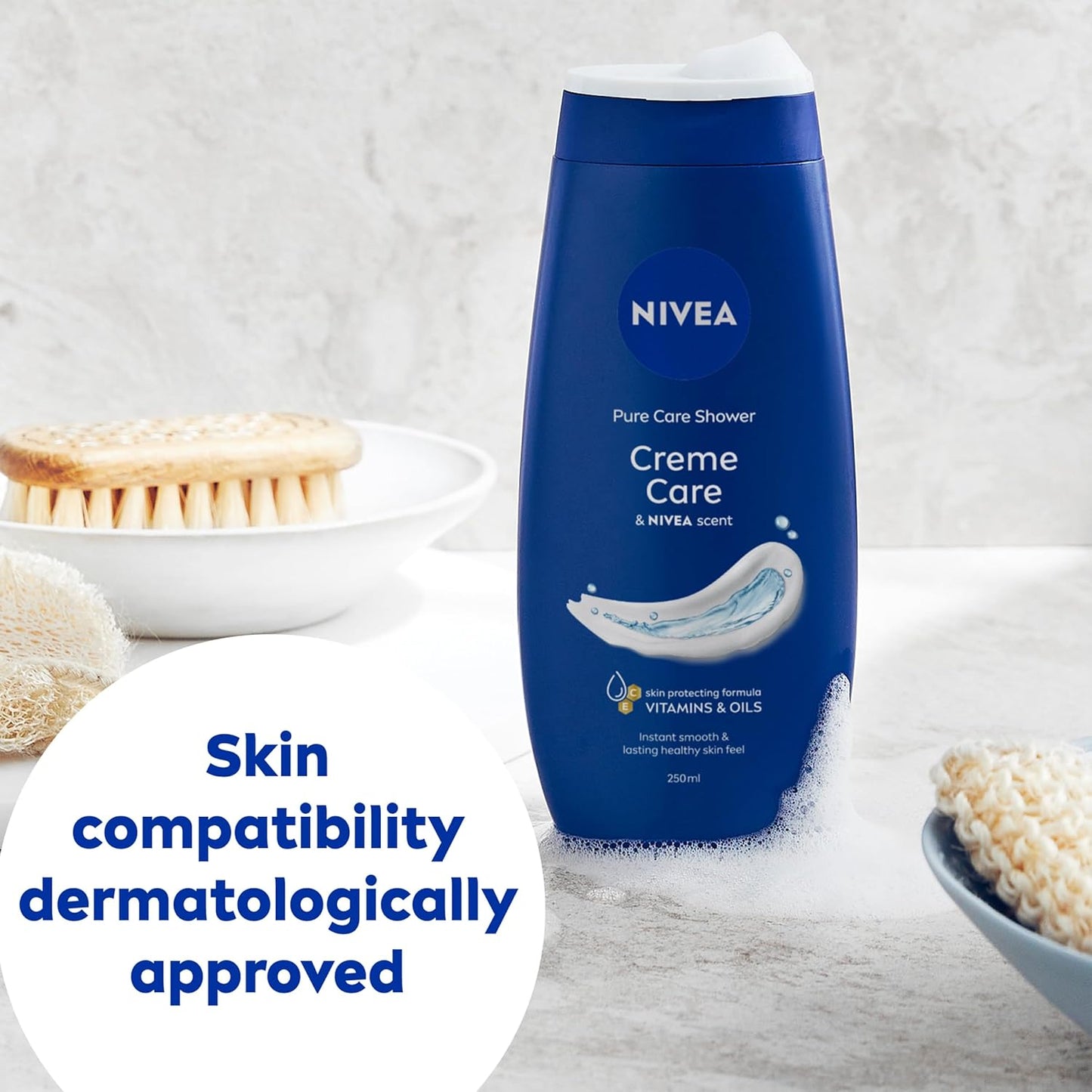 NIVEA Shower Cream - Moisturizing Creme Care Formula | 250 ml