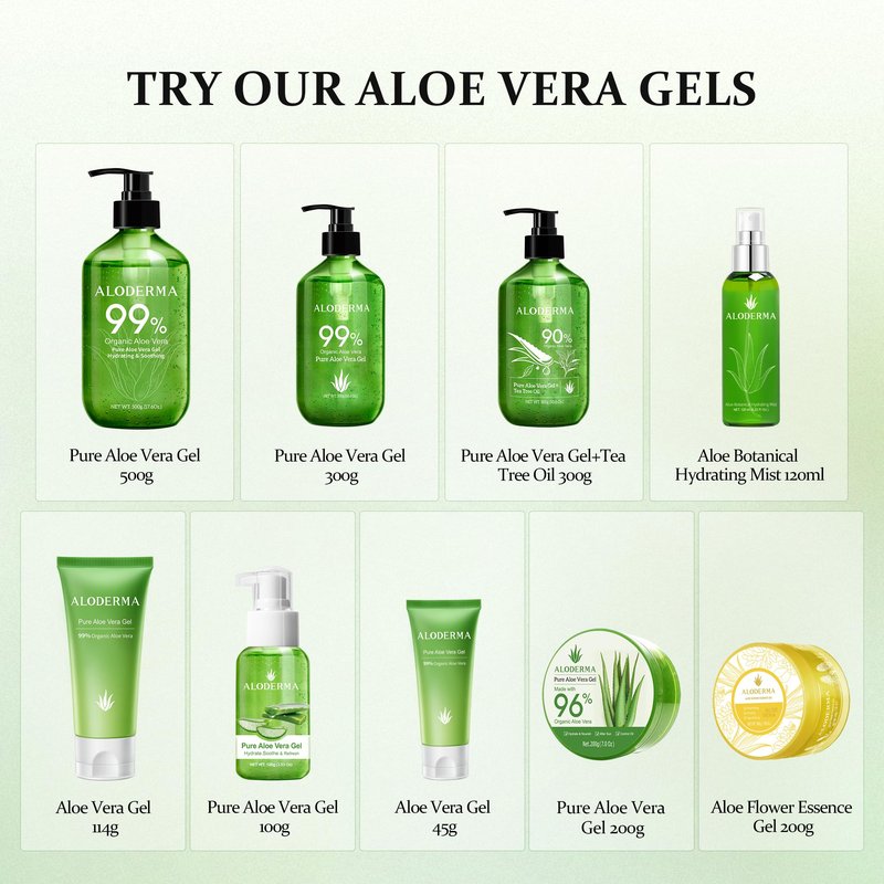 Aloderma Fresh Aloe Vera Face Hydrator Made with 99.8% Organic Aloe Vera within 12 Hours of Harvest - No Thickeners Great for Acne Prone & Sensitive Skin Repair, Scalp, & Hair 240ml