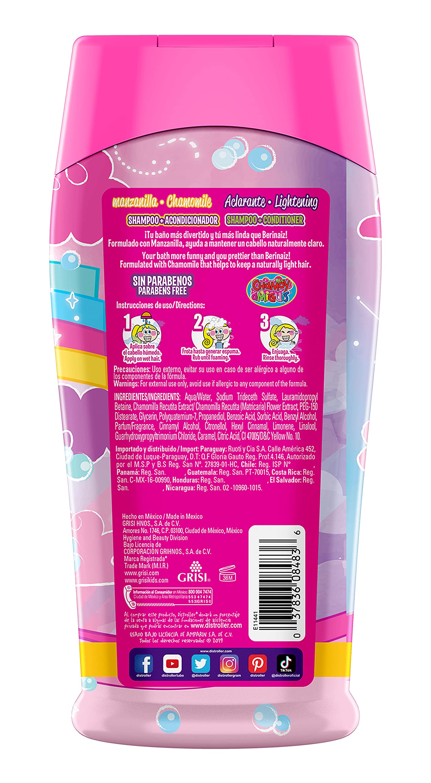 Grisi Kids Manzanilla Girls Shampoo, 10 Fl Oz, 10 Oz