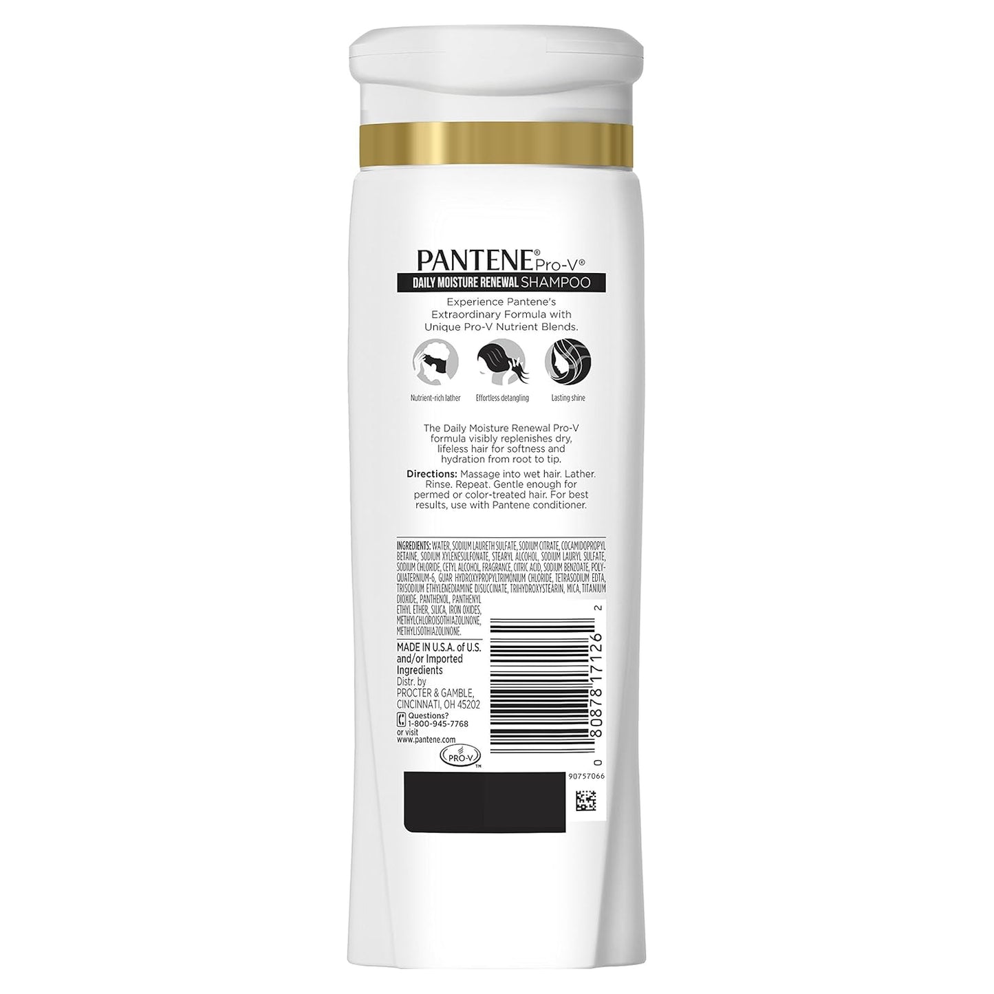 Pantene Pro-V Daily Moisture Renewal 2-in-1 Shampoo and Conditioner, 25.4 Fluid Ounce