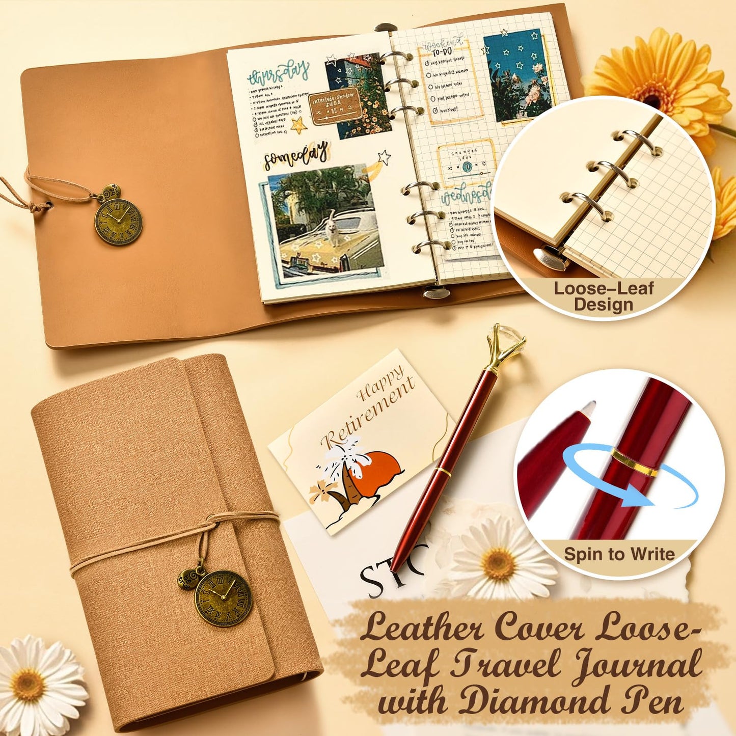Golray Retirement Gift for Woman, Retired Gifts with Travel Bag/ Notebook/ Mug, Happy Retirement Farewell Basket for Retiree, Coworker, Boss, Teacher, Nurse, Friend, Mom, Grandma