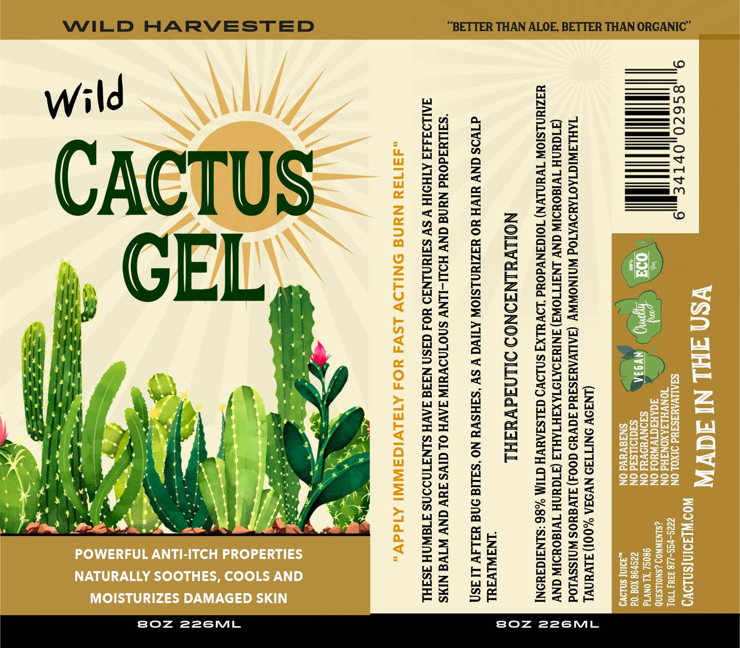 Wild Harvested Cactus Spray