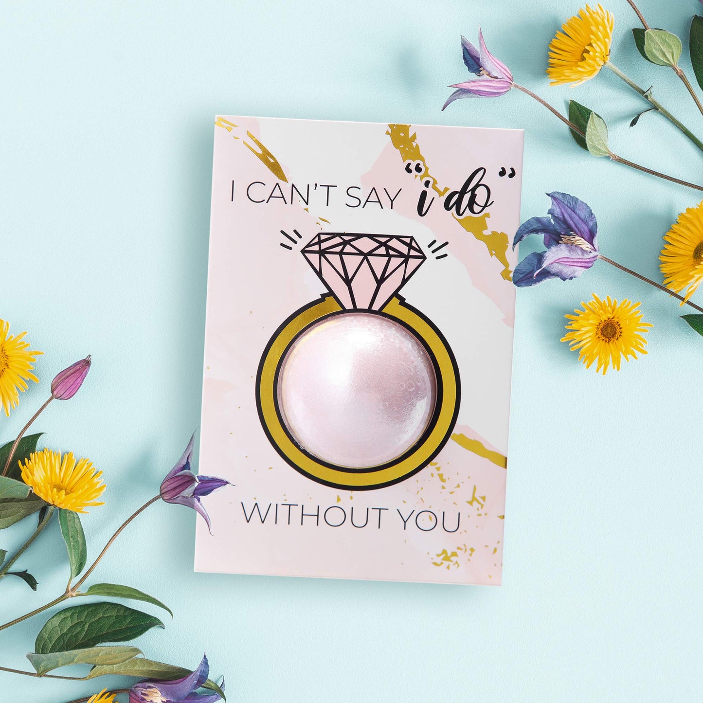 Bridesmaid Proposal Cards with Bath Bombs | Bridesmaids Proposal Gifts | Bridesmaid Card Pack | Will You be My Bridesmaid | Ring Style (6 Pack)