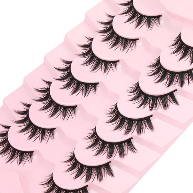 Manga Lashes False Eyelashes Doll Dramatic Eyelashes Anime Cosplay Japanese Style Lashes Spiky Long Thick Mink Eye Lash Strips by EYDEVRO
