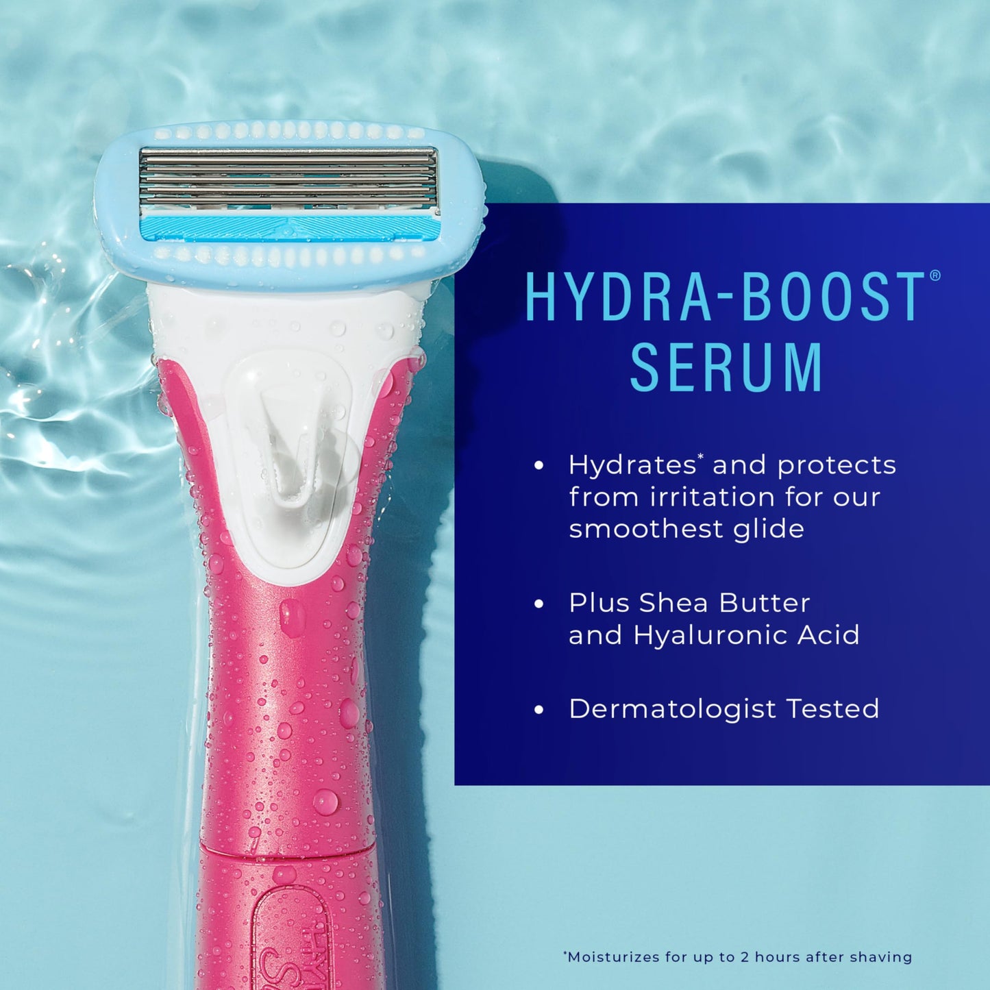 Schick Hydro Silk TrimStyle Razor for Women with Bikini Trimmer | 5-Blade Womens Razor with Trimmer, 2-in-1 Waterproof Pubic Hair Trimmer & Razor | 1 Handle & 3 Razor Blade Refills