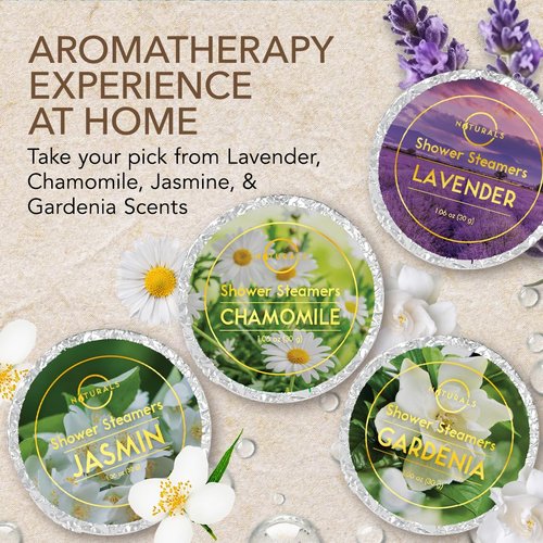 Shower Steamers Aromatherapy - Birthday Gifts for Women - Shower Bombs Aromatherapy, Spa Day Essentials, Relaxation Spa Gifts - Self Care Unique Gifts for Women and Men (Lavender 8 Count)