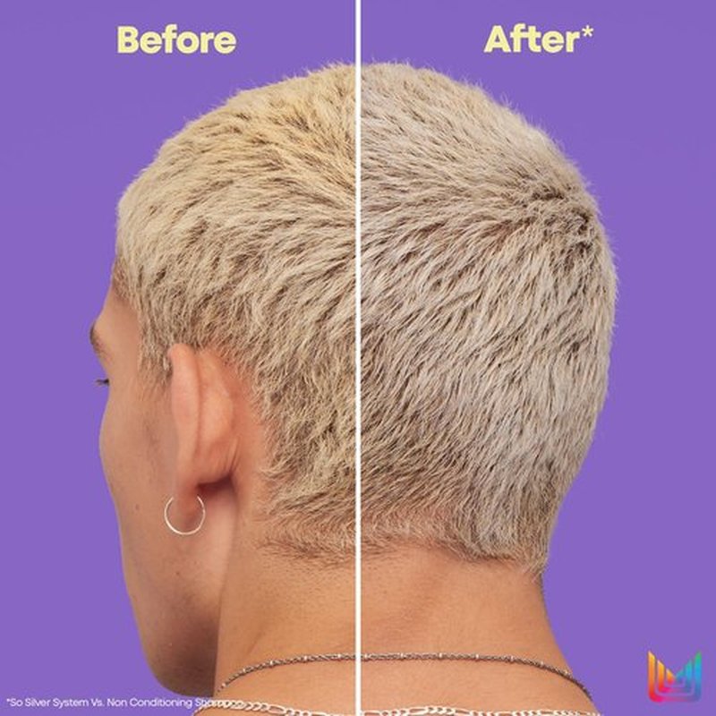 Matrix So Silver Purple Conditioner | Removes Brassy Yellow Undertones | Color Depositing & Toning | Pigmented Conditioner For Blondes and Greys | For Color Treated Hair | Salon Conditioner | Vegan