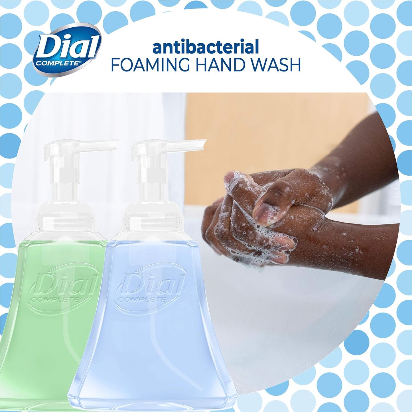 Dial Complete Antibacterial Foaming Hand Wash, Coconut Water/Soothing White Tea, 15 fl oz (Pack of 4)