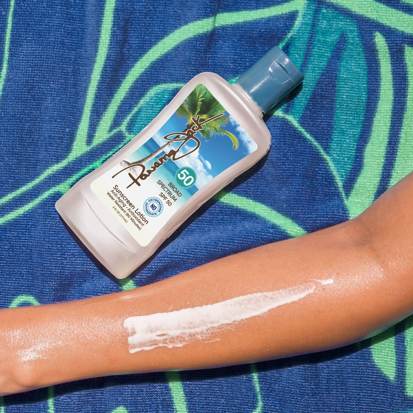 Panama Jack Sunscreen Suntan Lotion - SPF 50, Broad Spectrum UVA/UVB Protection, PABA, Paraben, Gluten & Cruelty Free, Water Resistant (80 Minutes), 6 FL OZ