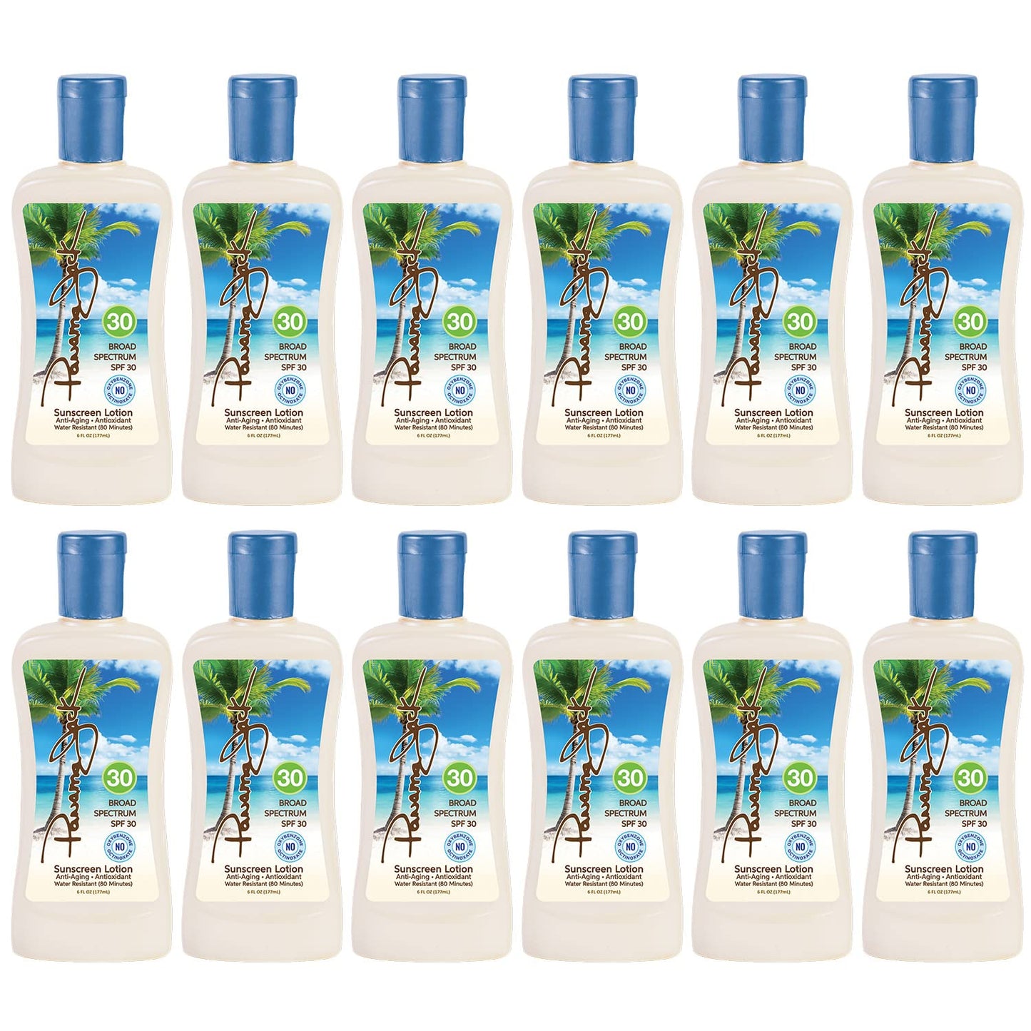 Panama Jack Sunscreen Suntan Lotion - SPF 30, Broad Spectrum UVA/UVB Protection, PABA, Paraben, Gluten & Cruelty Free, 6 FL OZ (Pack of 2)