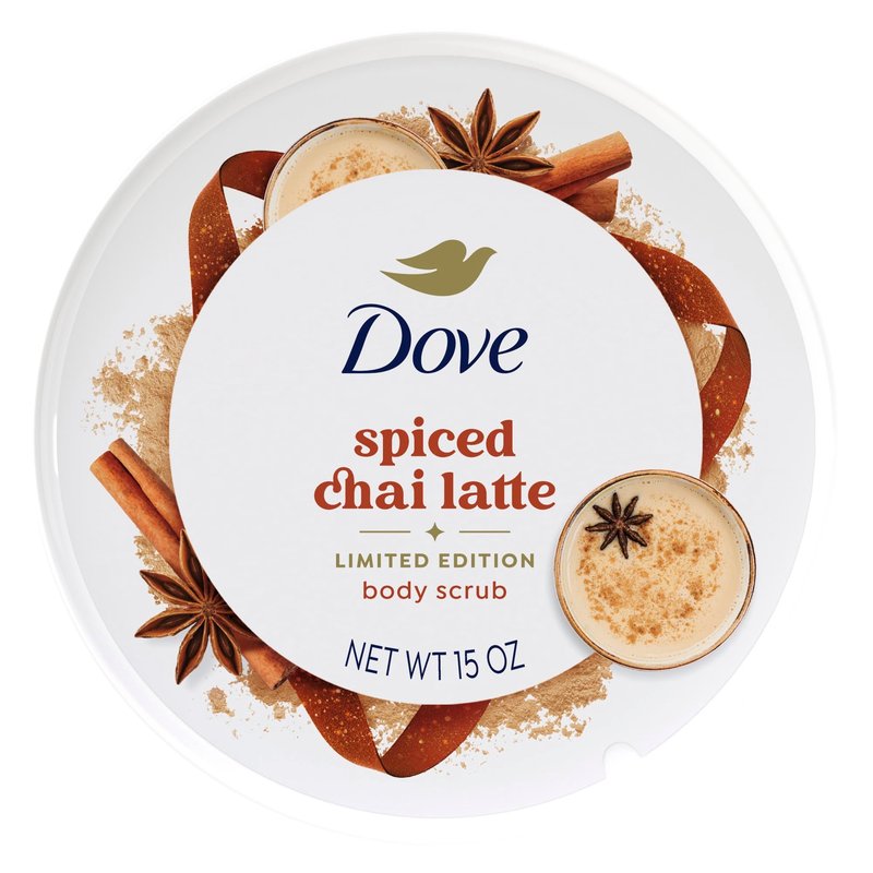 Dove Scrub Cinnamon Pumpkin Pie Exfoliates & Moisturizes Skin 15 OZ