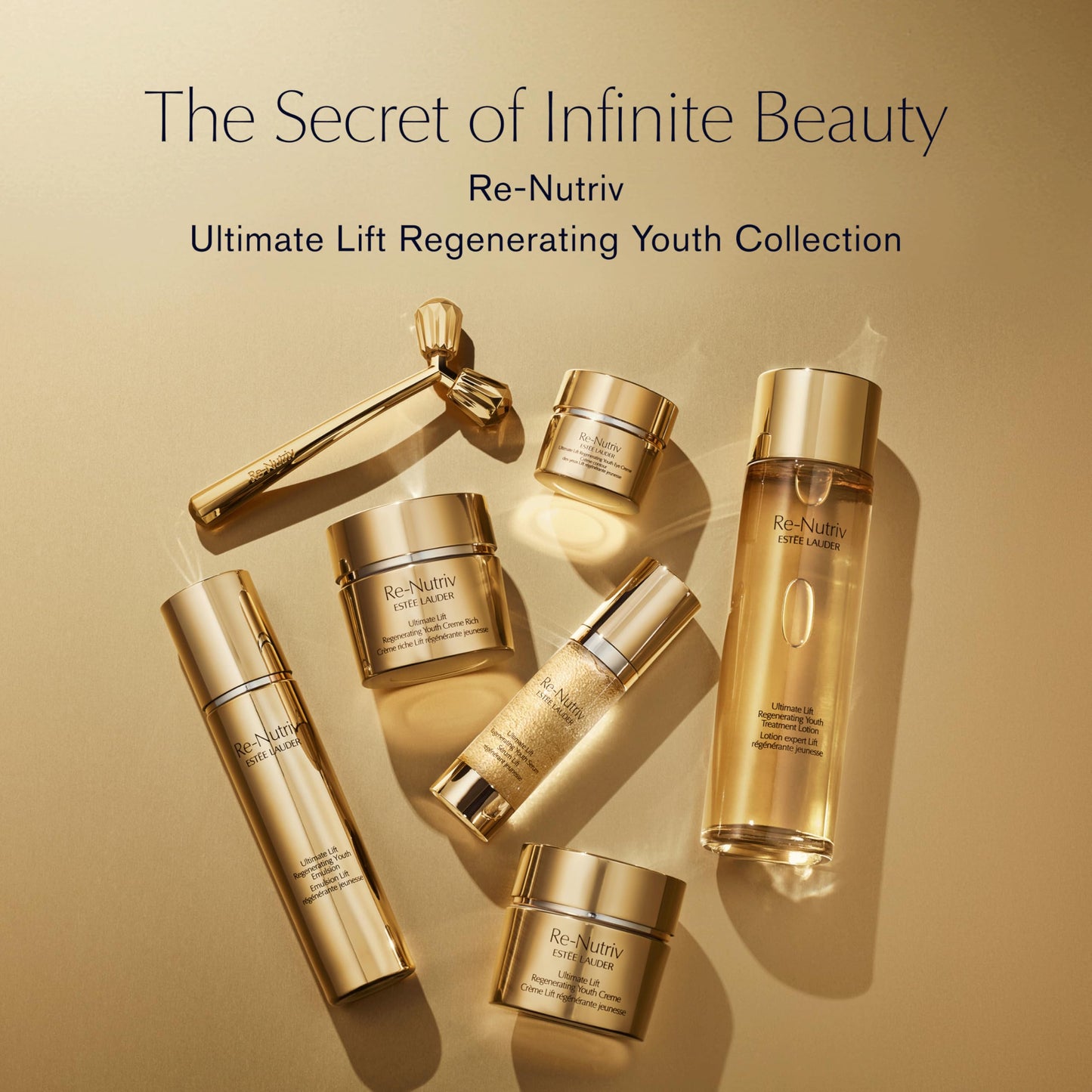 Estée Lauder Re-Nutriv Ultimate Lift Regenerating Youth Eye Cream Rich | Under Eye Cream for Dark Circles & Anti-Aging, 0.5 Ounce