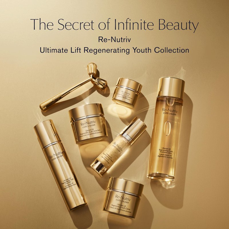 Estée Lauder Re-Nutriv Ultimate Lift Regenerating Youth Eye Cream Rich | Under Eye Cream for Dark Circles & Anti-Aging, 0.5 Ounce