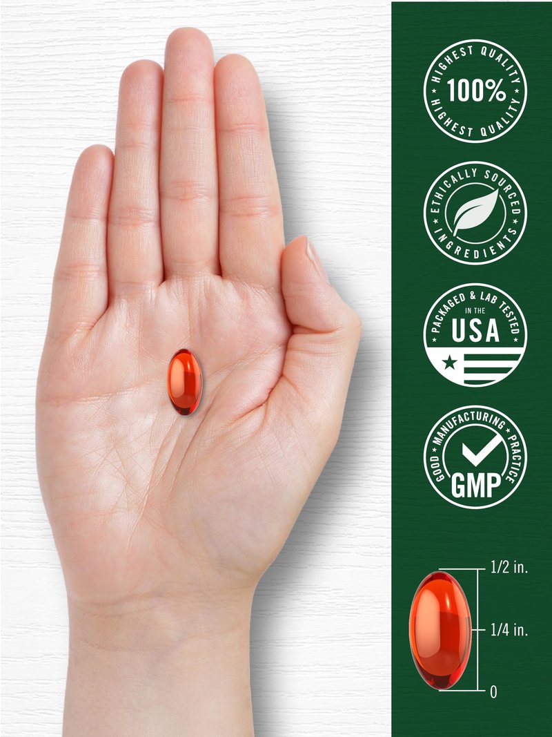 Carlyle Sea Buckthorn Oil Capsules | 200 Softgels | Non-GMO, Gluten Free | Sea Buckthorn Berry Oil Supplement