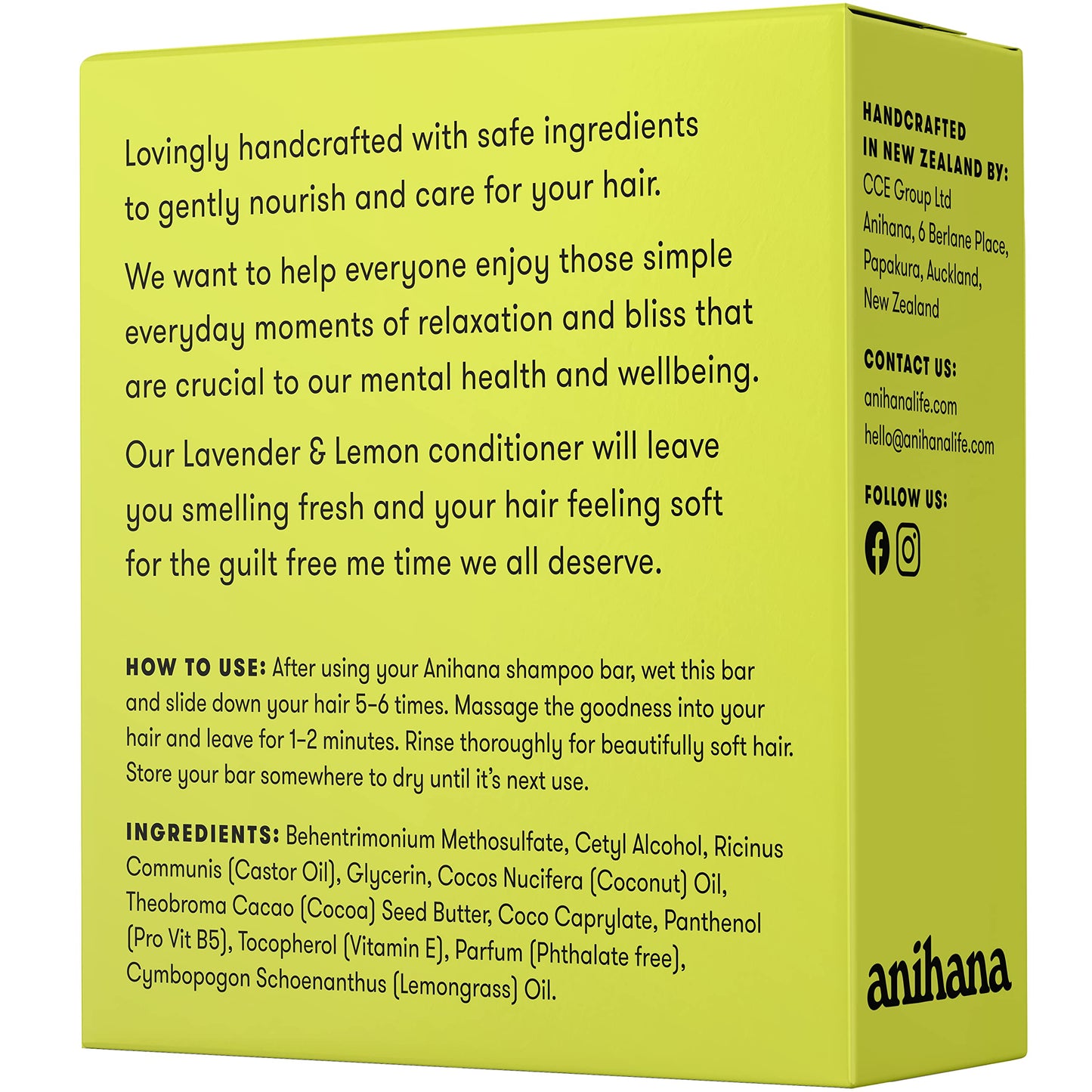 ANIHANA Shampoo and Conditioner Bars for Thin Fine Oily Hair, Gives Hair Volume & Body, Natural Healthy Look and Shine, Paraben Free