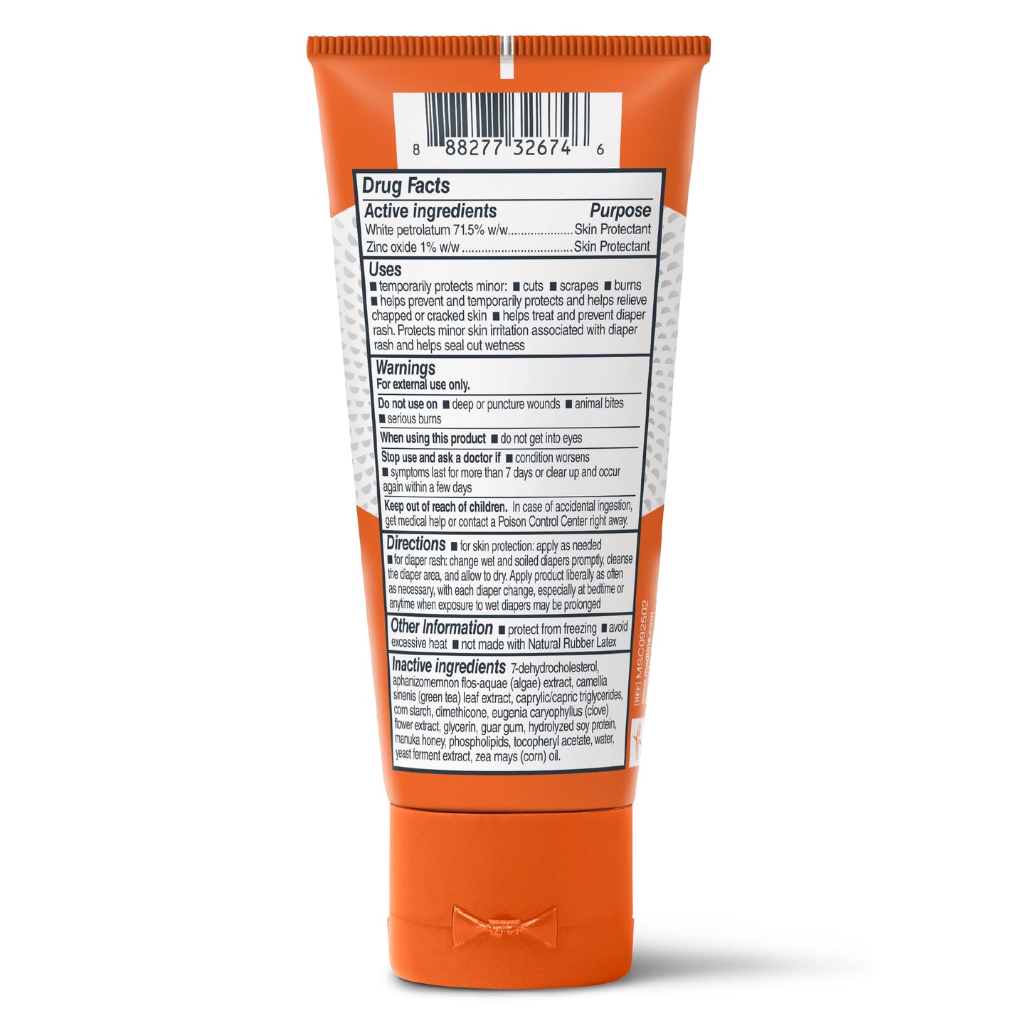 Medline Remedy Specialized Clear Zinc Oxide Ointment (2.5 oz Tube), Unscented, Transparent Protectant, Incontinence Care, Diaper Rash, Wetness Protection, Soothing, Hypoallergenic, Adults, Children
