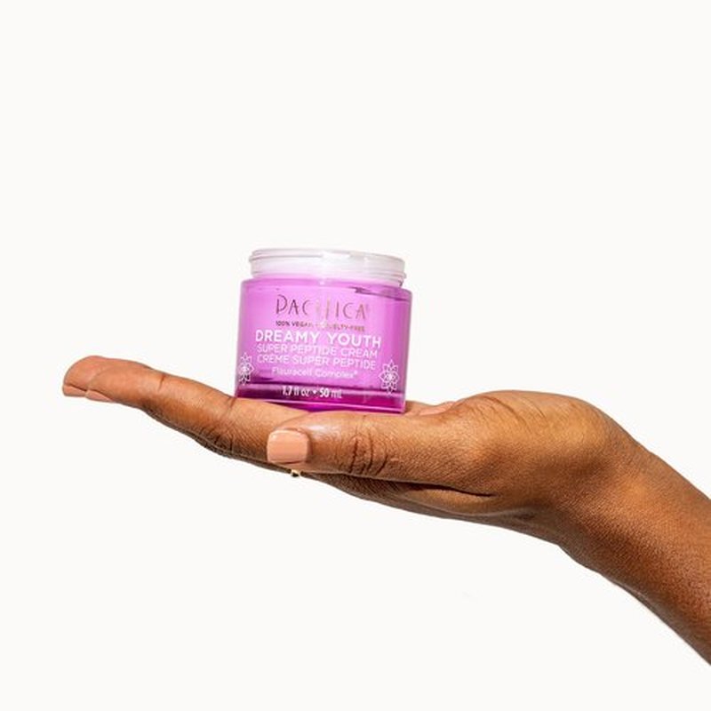 Pacifica Beauty Dreamy Youth Super Peptide Cream, Skincare, Daily Face Moisturizer, Anti Aging, Face Cream, Face Lotion, Skin Care, For All Skin Types, Vegan, 1.7 fl oz (1 Count)