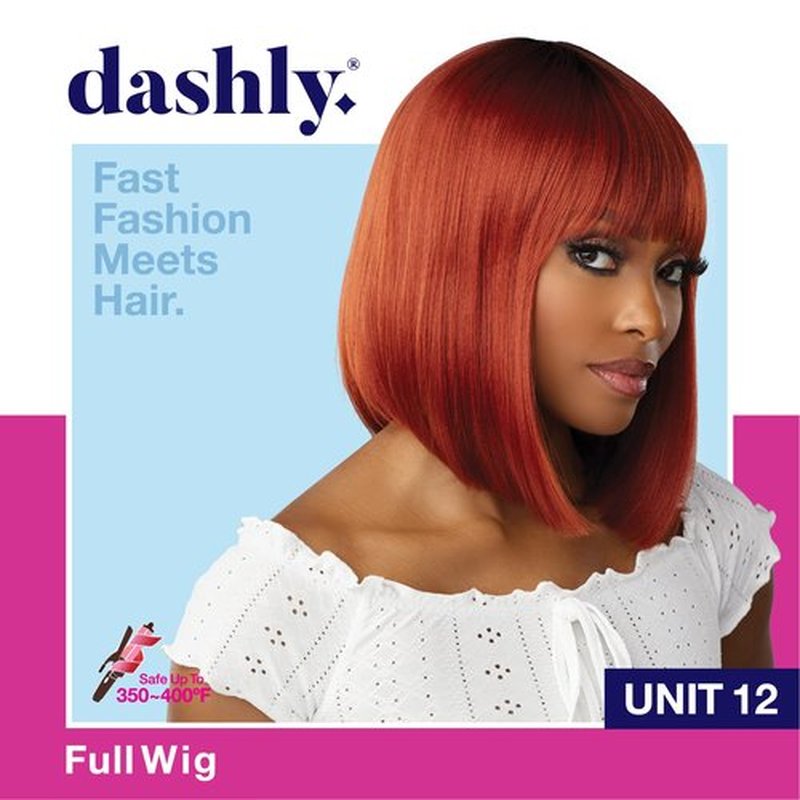 Sensationnel Dashly wig - synthetic easy wear non lace cap wig - Dashly Wig Unit 12 (T2/DARKGREEN)