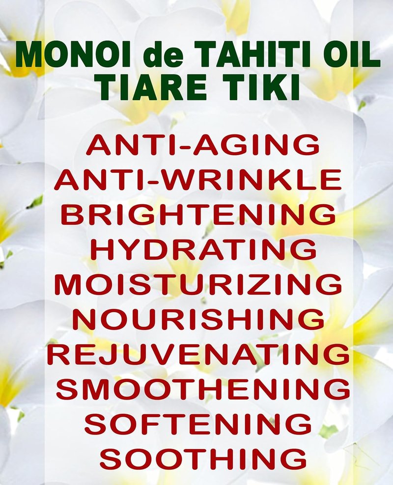Monoi de Tahiti Oil | 100% Pure Natural Virgin Oil for Face, Skin, Body, Hair & Nails - 1 Fl. Oz. (30 ml)