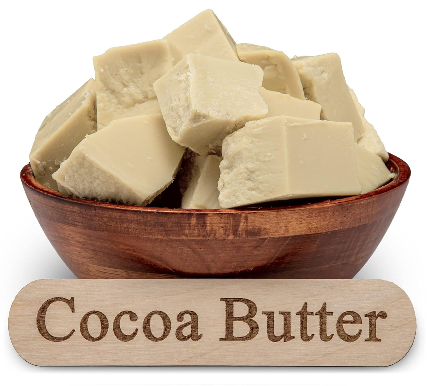 Raw Cocoa Butter 14.5 oz. 100% Pure Natural Unrefined FOOD GRADE Arriba Nacional Cacao Bean, Great For Chocolate Making, Soap, Lip Balm and Moisturizer For DIY Body Butters