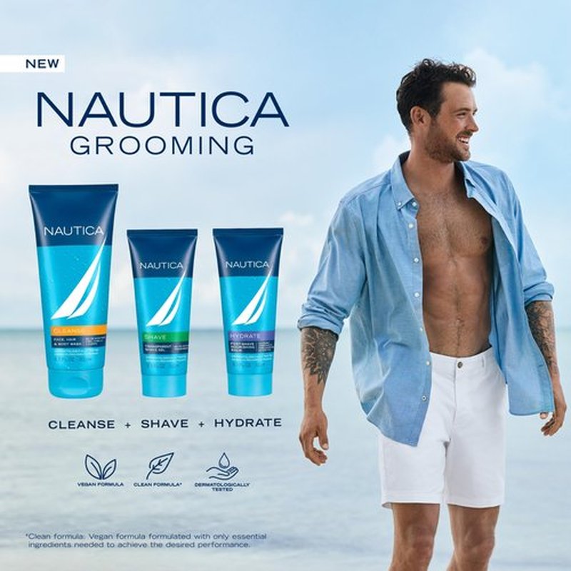 Nautica Grooming Aftershave Balm 3.3 fl oz (Pack of 1), Notes of Grapefruit, Lavender, and Wood, Men's Fragrance, Long Lasting, Everyday Fragrance, Travel Size