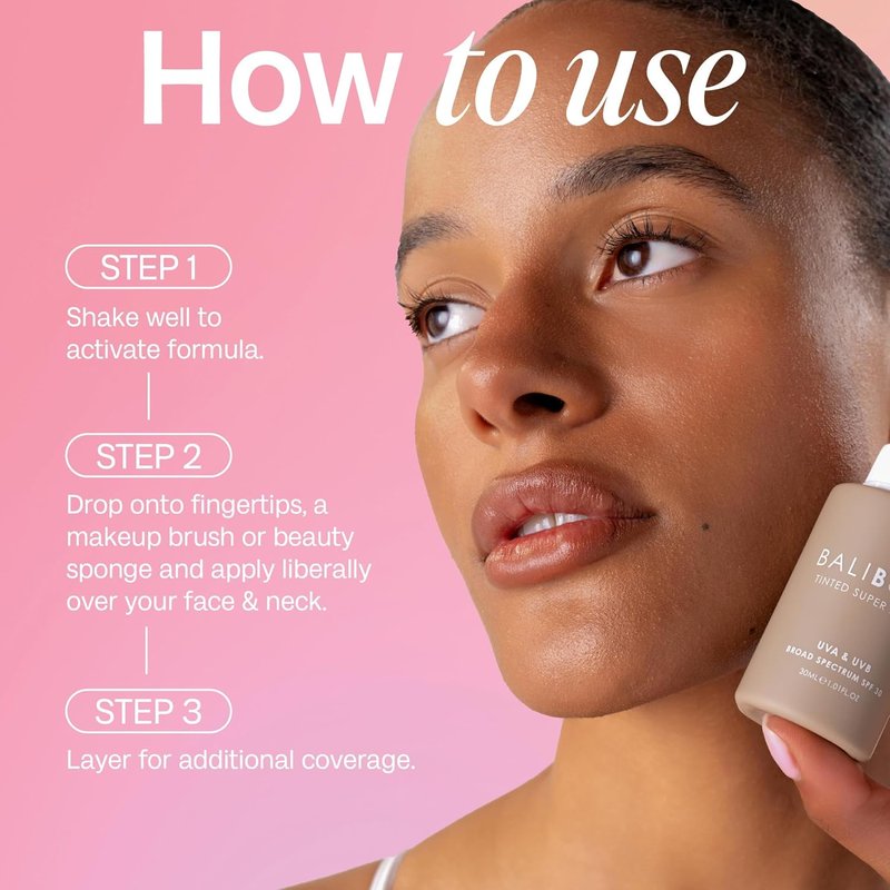 Bali Body Tinted Super Serum SPF 30 - Natural Daily Skincare for All Skin Types | Hyaluronic Acid Infused | 30ml