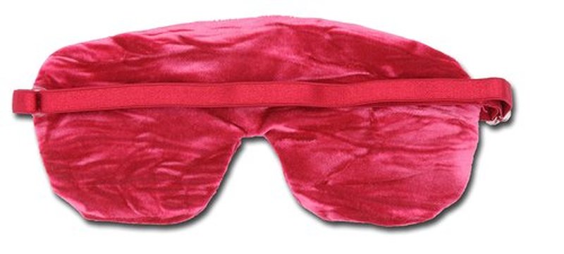 Candi Andi Handmade Opulence Yoga Eye Mask Pillow - Weighted Flaxseed Fill, Unscented, Satin & Velvet, Adjustable Strap - Ideal for Meditation & Restful Sleep -Pinkalicious - TEMF-PI