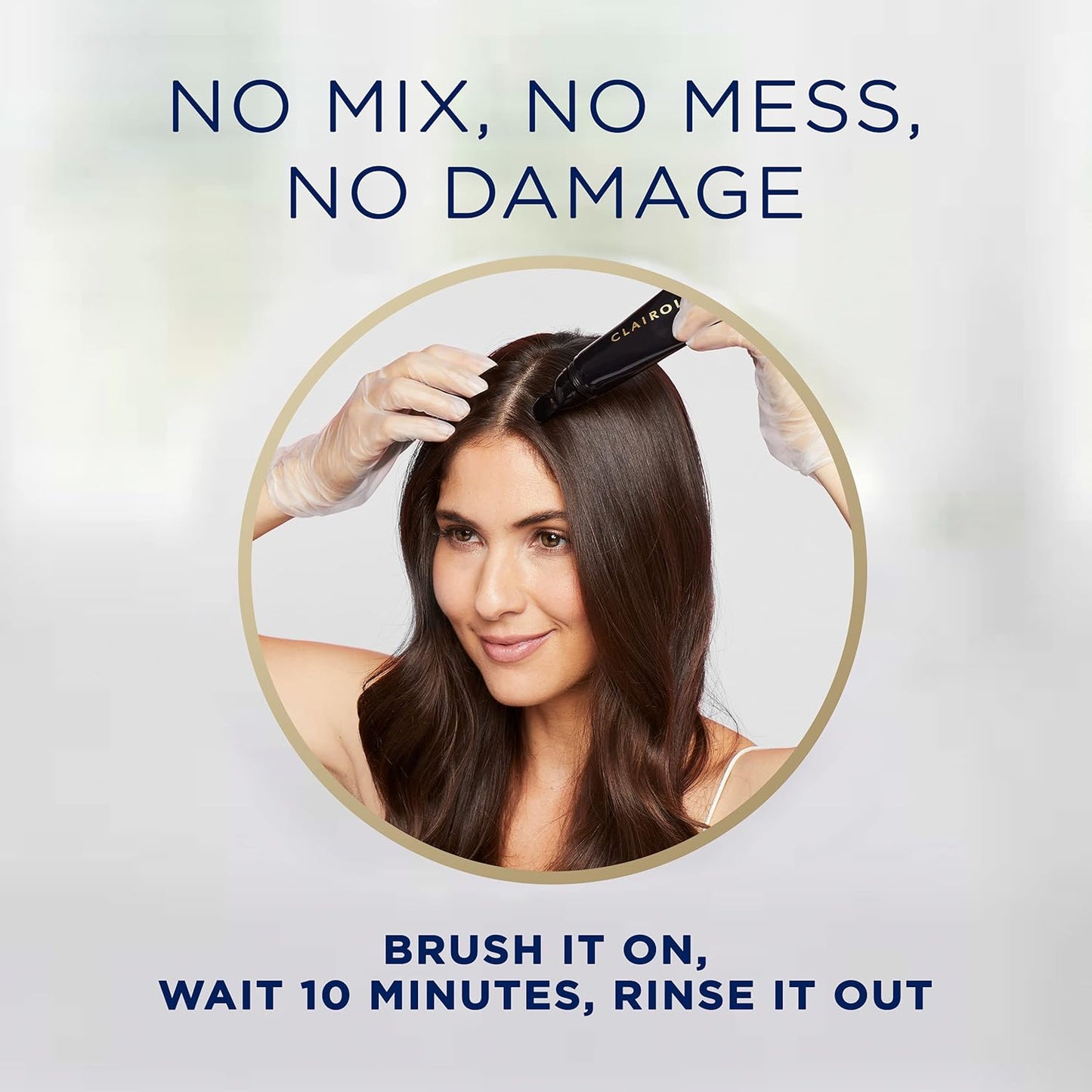 Clairol Root Touch-Up Semi-Permanent Hair Color Blending Gel, 4 Dark Brown, Pack of 2