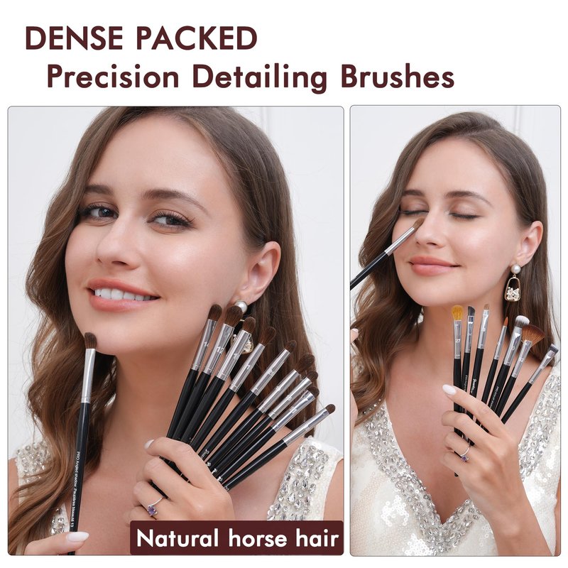 Bueart Design 36Pcs PRO Grade Natural Goat Hair Pony Bristles Makeup Brushes Set with Super Holder Professional-Grade Precision & Luxury Brush for beauty enthusiasts&professionals Makeup Artist