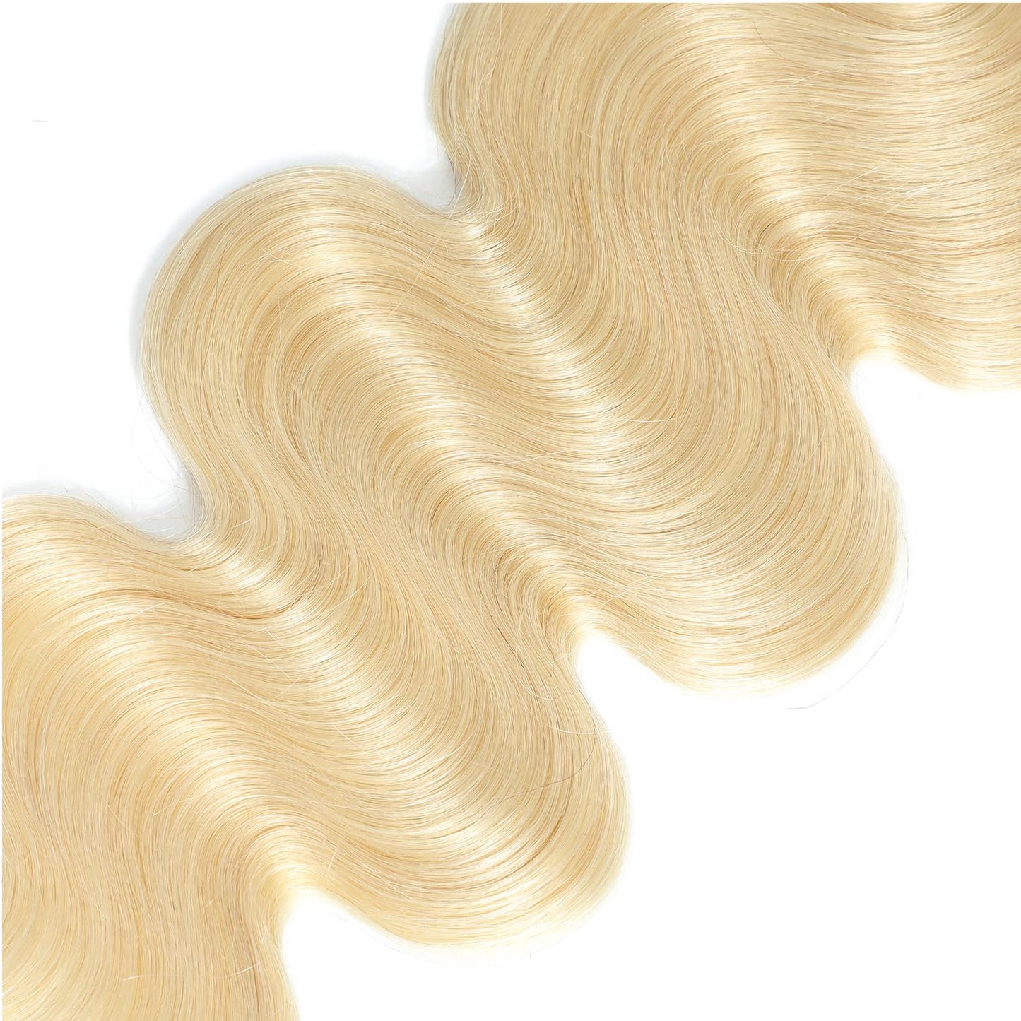 613 Bundles with Closure Blonde Human Hair Bundles with Closure (16 18 20+14)- 12A 100% Brazilian Virgin Hair Bundles with 4x4 Transparent Lace Closure, Body Wave Bundles with Closure