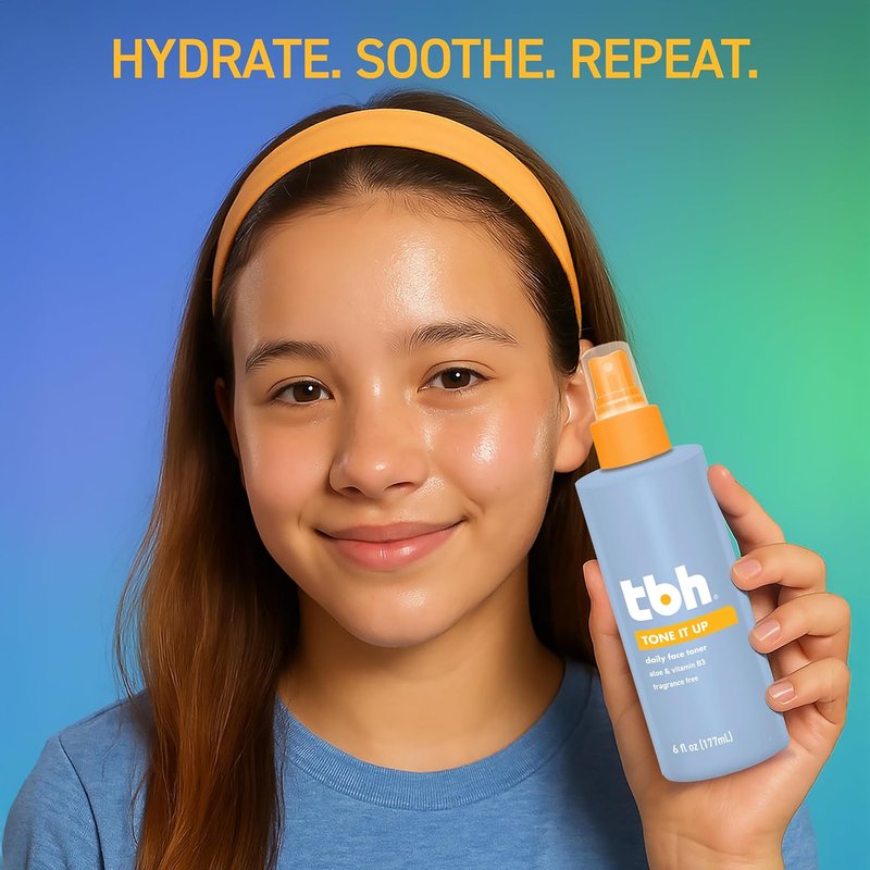 Hydrating Toner for Kids - Gentle, Alcohol-Free Formula with Aloe & Hyaluronic Acid | Safe for Sensitive Skin - 6 oz