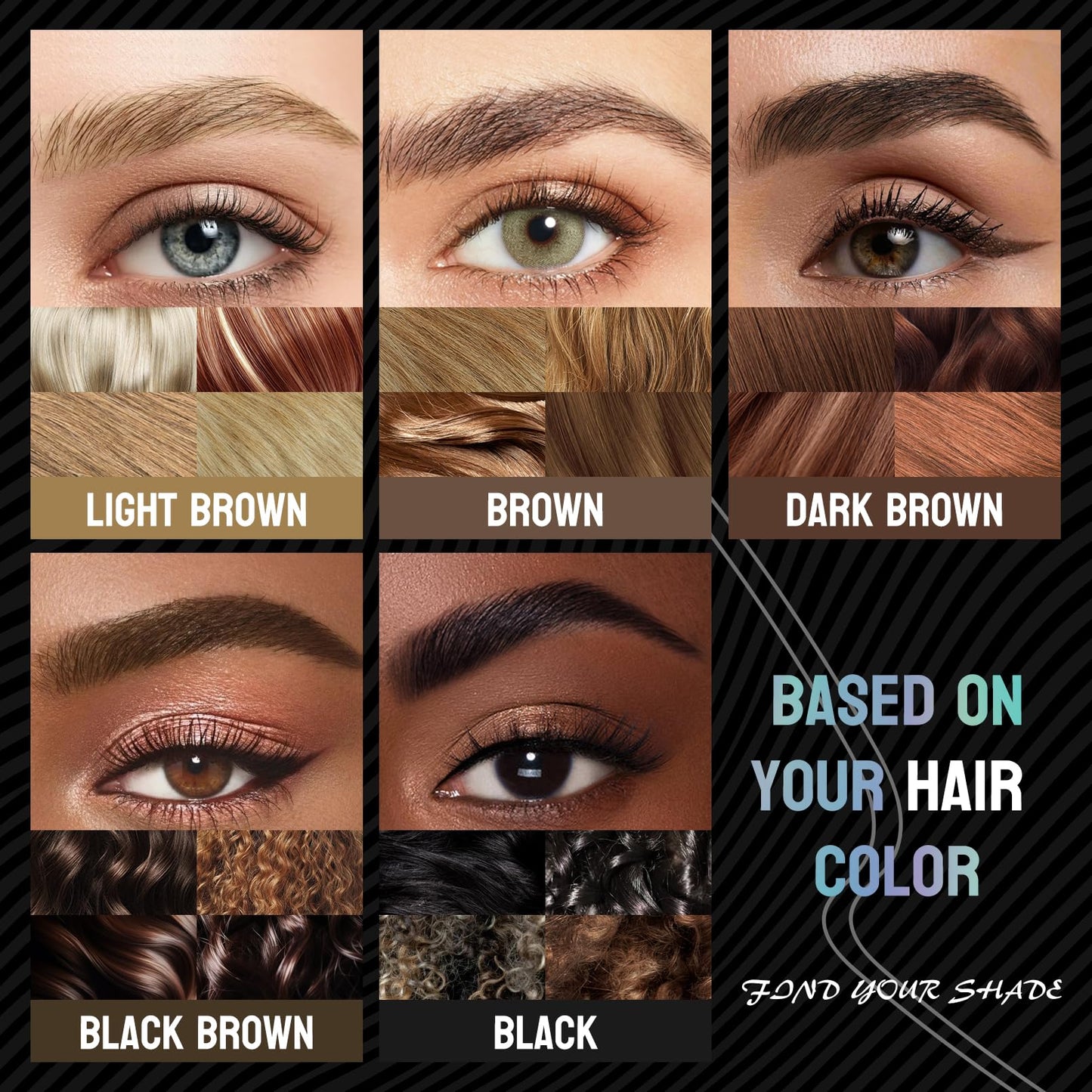 2-in-1 Dual-Ended Eyebrow Pen with 2 Tip brow pen and Precise Brush-Tip,Microblading Eyebrow Pencil,Brow Pen for Natural Waterproof and Long-Lasting Brows (Black brown)