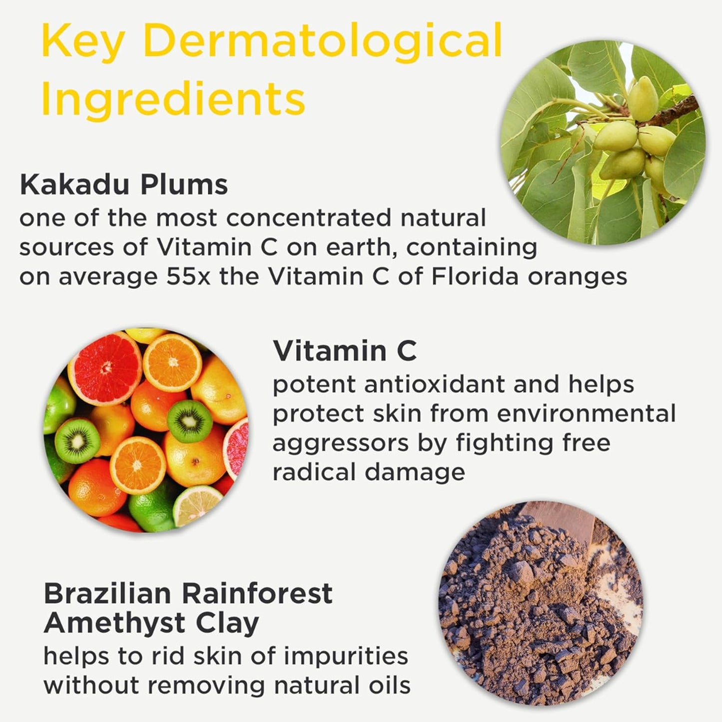 DERMAdoctor Vitamin C Facial Cleanser, Daily Face Wash, Toner, Makeup Remover | High-Potency Vitamin C from Kakadu Plum, Facial cleanser, Face Scrub, Cleanse Pores, Removes oil, Sunscreen, Pollutants