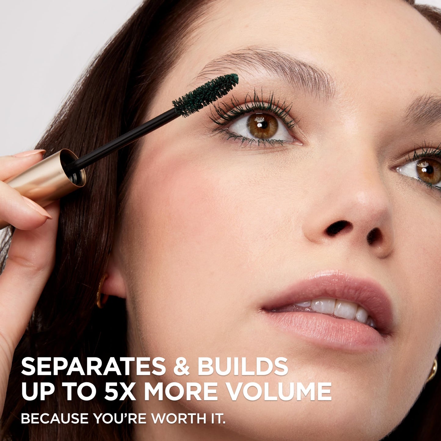 L'Oreal Paris Makeup Voluminous Original Washable Bold Eye Mascara, Deep Green, 0.27 Fl Oz