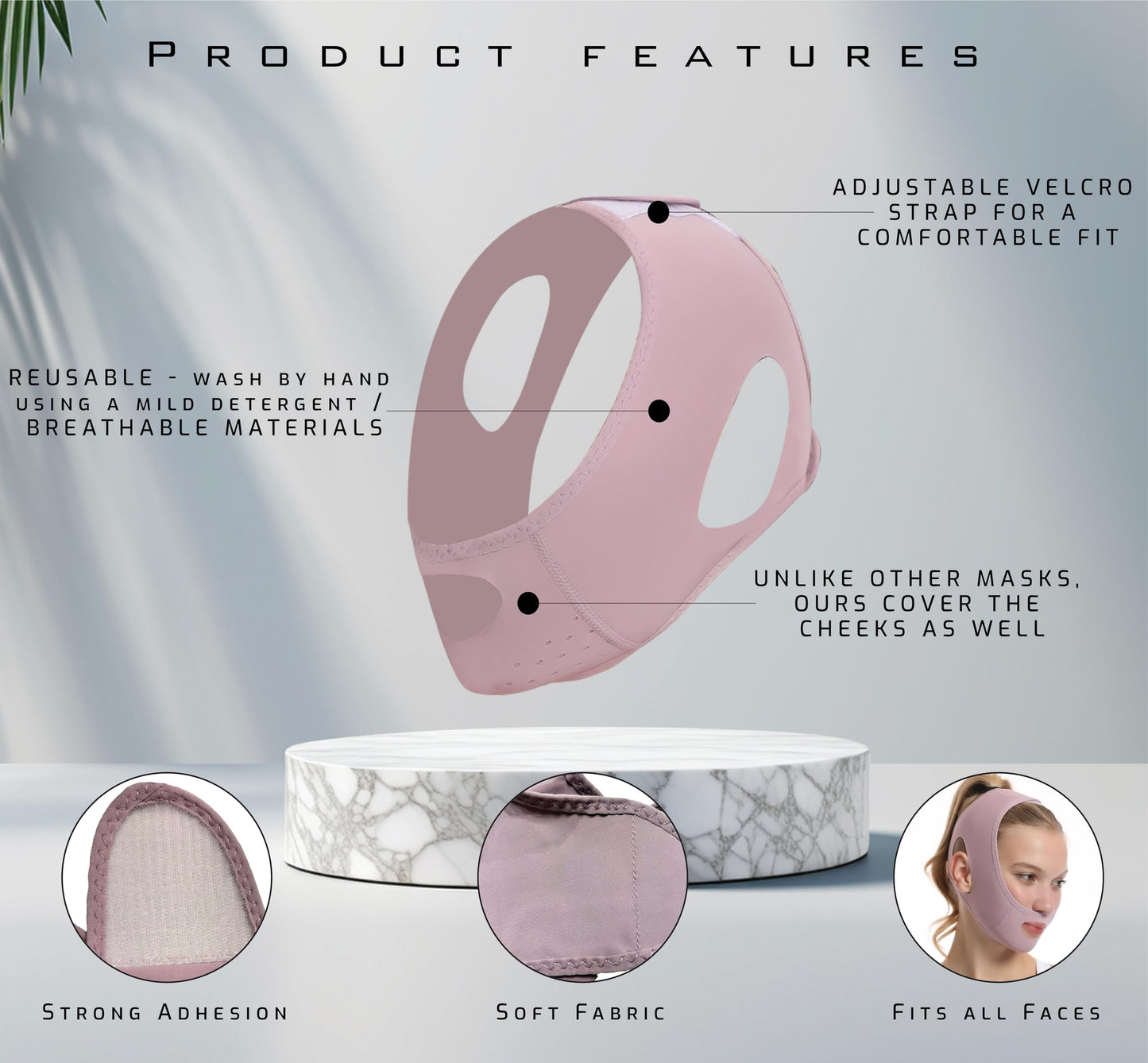 V Line Lifting Mask Double Chin Reducer| Chin Lifting Band| v line Face Lifting Strap| Face Slimmer Strap| Face Slimming Strap| Face Strap For Double Chin| Double Chin Strap| Chin Lifting Mask