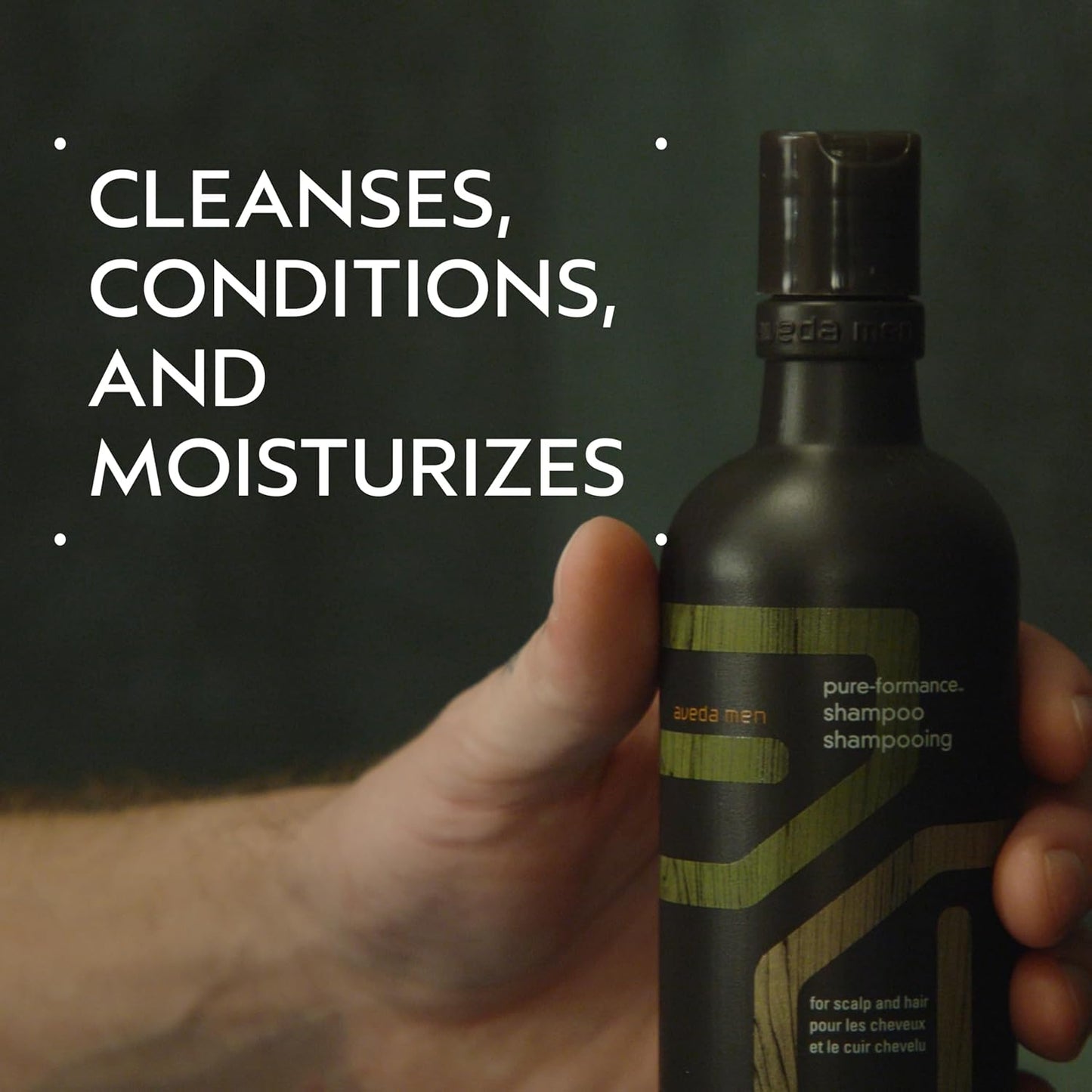 Aveda Men Pure-Formance Shampoo | Lightweight Conditioner for Men’s Hair | Adds Shine | Scalp Care, 10.1 Fl Oz